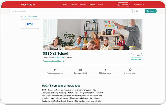 MeesterBaan gedetailleerde vacature