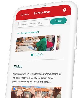MeesterBaan gedetailleerde vacature op mobiel